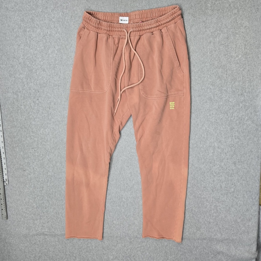 One Teaspoon Women Activewear Pants M Pink Sweatpants Relaxed 26" Inseam READ